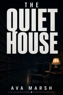 Thriller book cover with a lone figure under a vintage street lamp