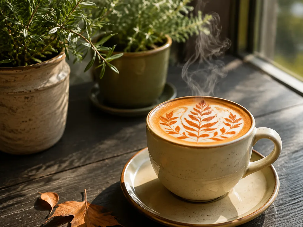 A café seasonal promotion poster