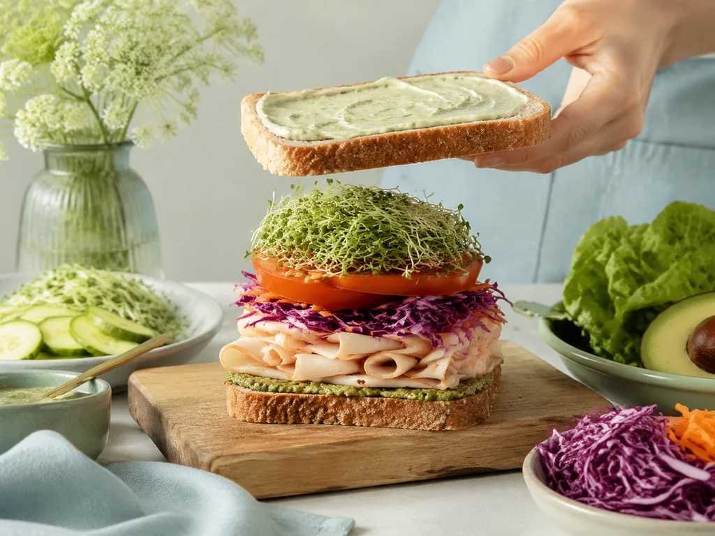 T4-Bakteriophage mit Kopf, Scheide, Schwanzfasern und Basisplatte beschriftet