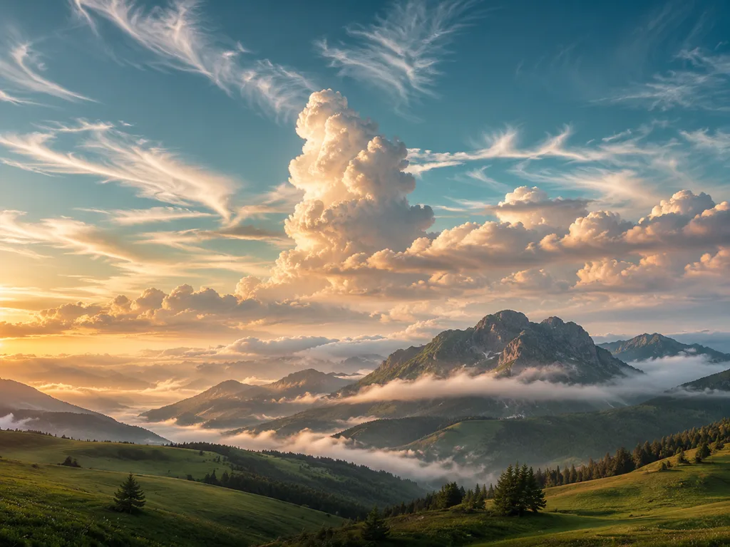 Klassifikationsposter der Wolken für die Klassenraumwand