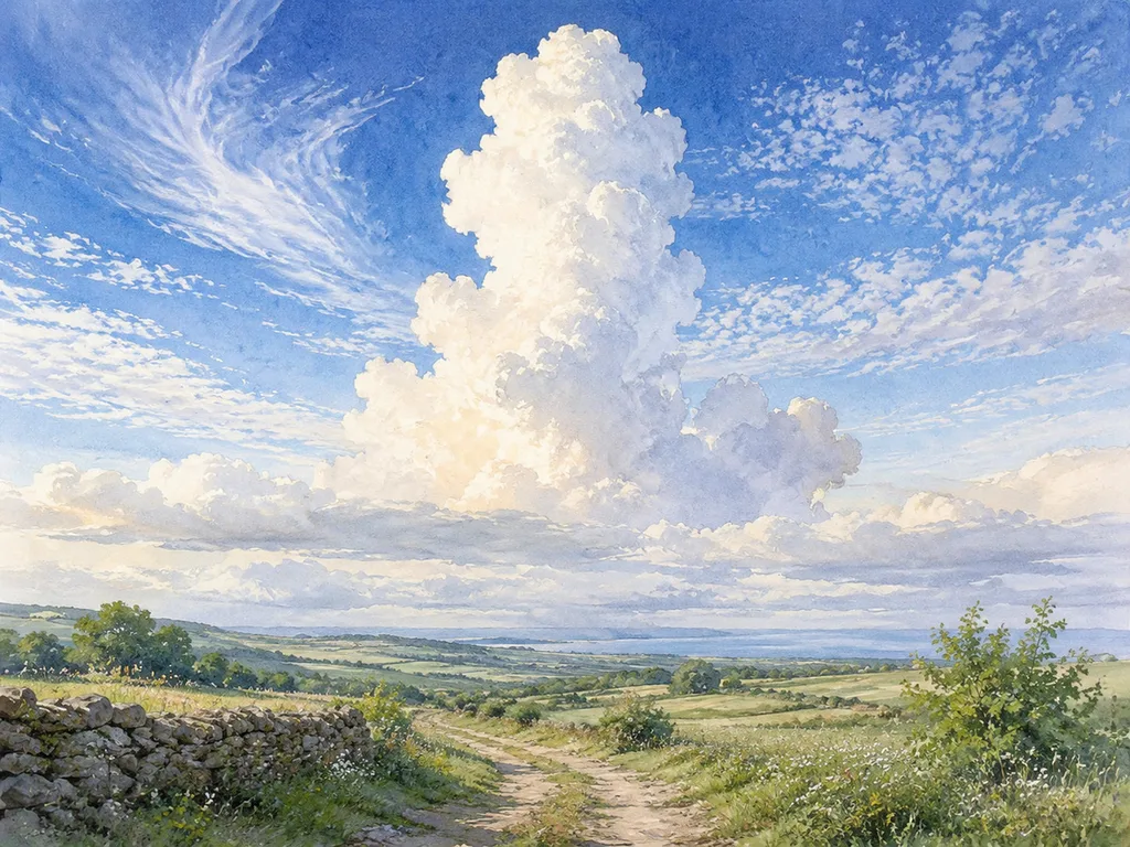 Les dix genres de nuages disposés par tranche d'altitude avec leurs étiquettes