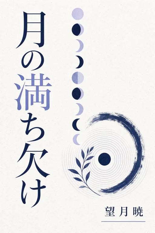 月の満ち欠け — Japanese Minimalist / Editorial Cover
