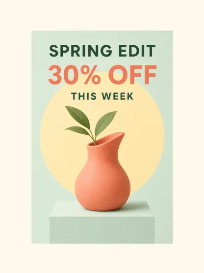 Spring Retail Promotion Poster