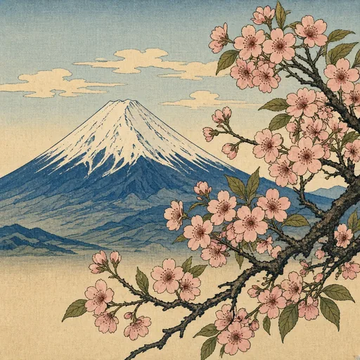 Ukiyo-e Fuji