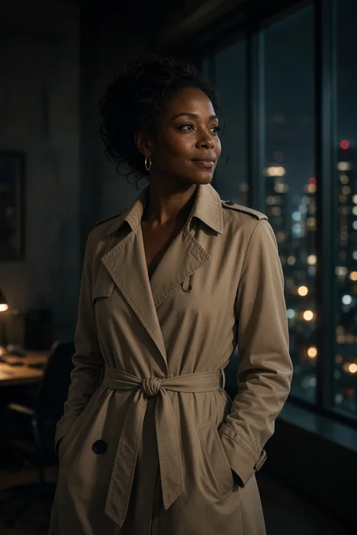 Cinematic · Black woman, 30s