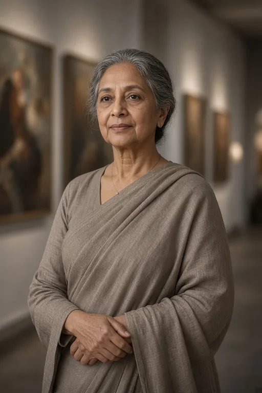 Editorial · South Asian woman, 60s