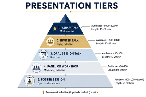 Conference presentation tiers