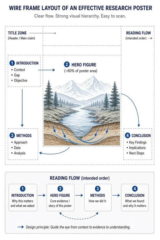 Hero-figure poster architecture