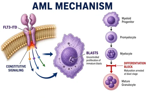 AML FLT3-ITD pathogenesis