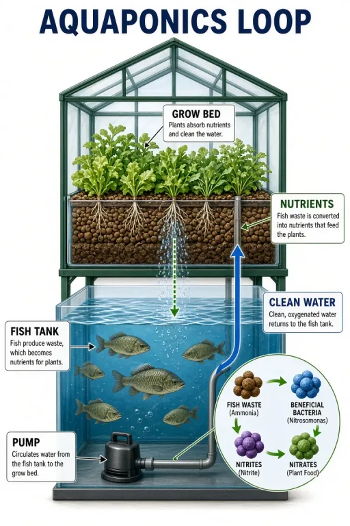 Aquaponics closed loop