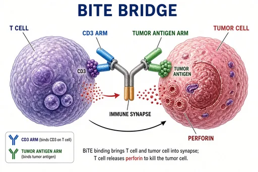 Bispecific antibody bridging