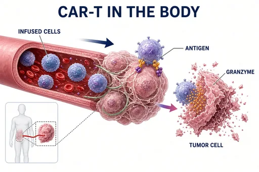 CAR-T cell therapy mechanism