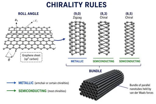 Carbon nanotube chirality