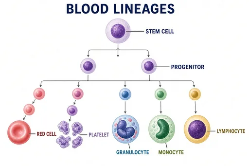 Blood cell family tree