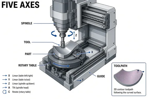 Five-axis milling machine