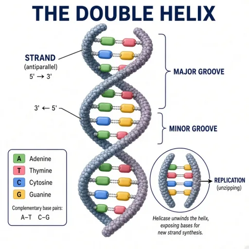 The DNA double helix
