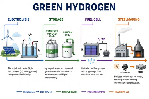 Green hydrogen pathways
