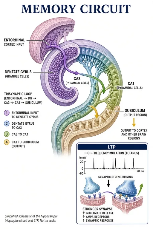 Hippocampus memory circuit