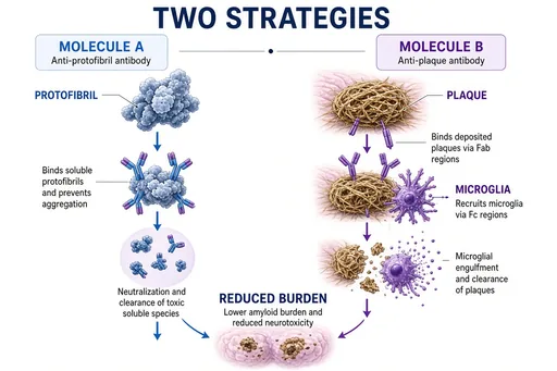 Two antibodies against amyloid