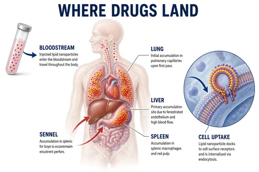 Nanoparticle drug distribution