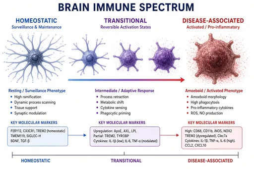 Microglia activation states