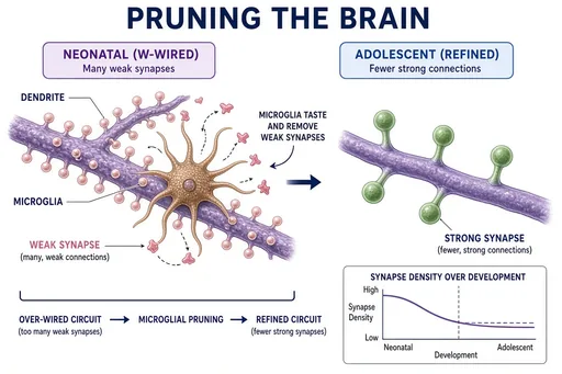 Synapse pruning in development