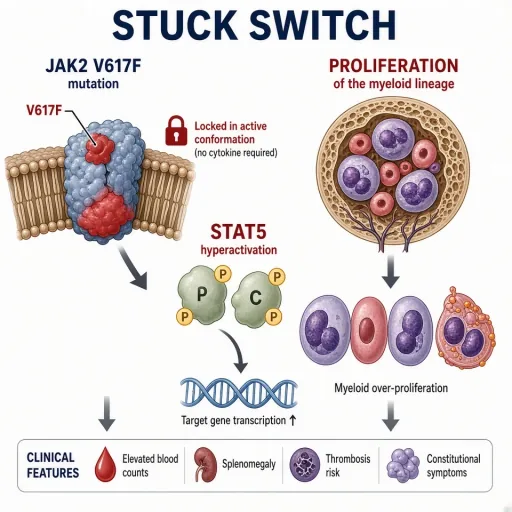 MPN driver mutation mechanism