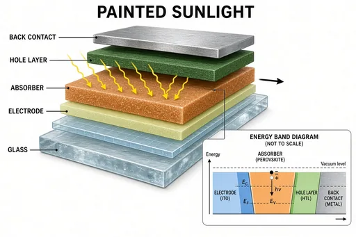 Perovskite solar cell layers