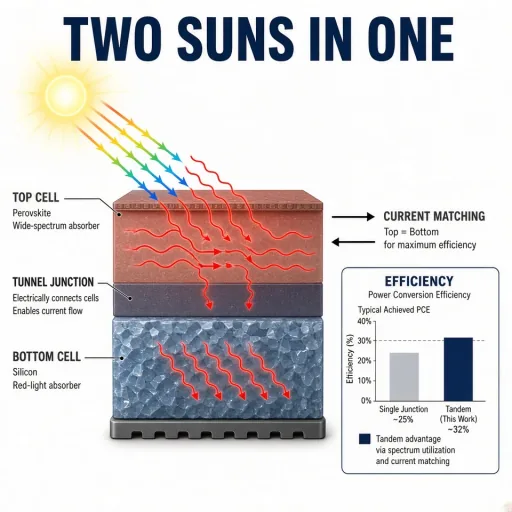 Tandem solar cell design
