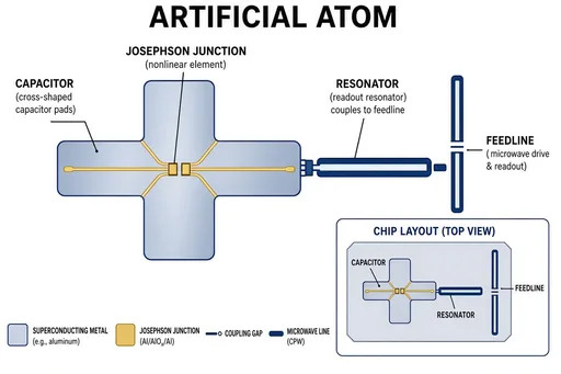 Transmon qubit circuit