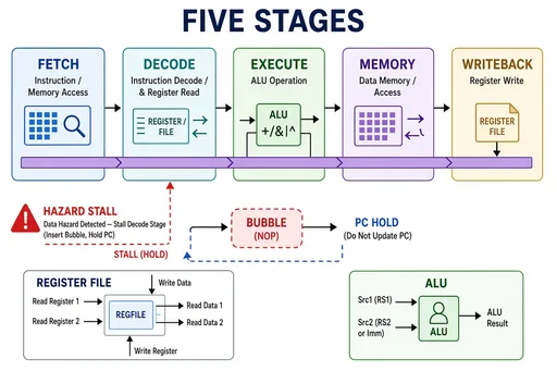 Processor pipeline stages