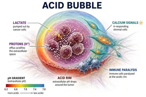 Acidic tumor microenvironment