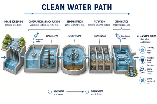 Water treatment plant process