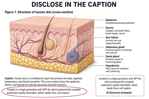 Figure caption AI disclosure