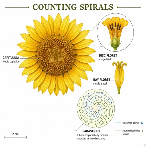 Sunflower phyllotaxis