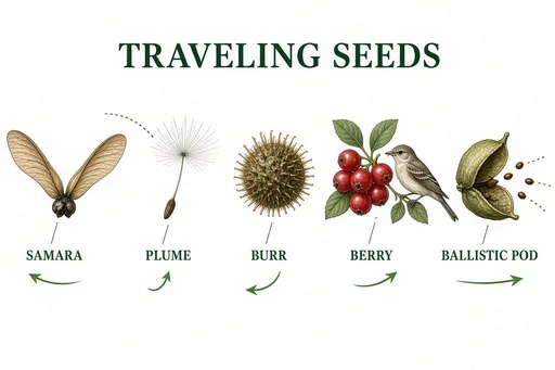 Seed dispersal strategies