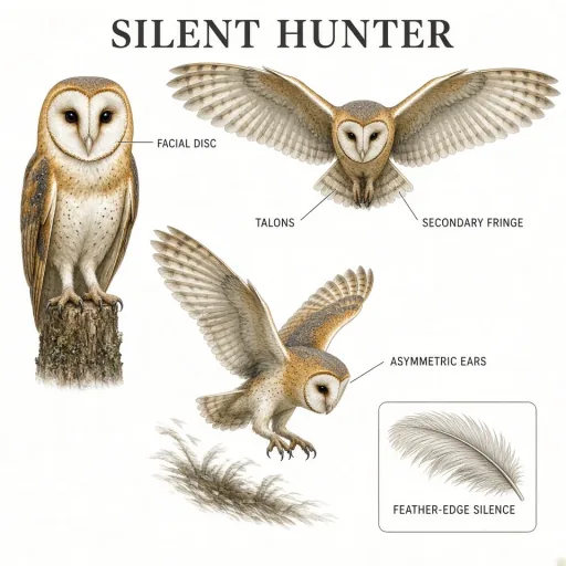 Barn owl hunting plate