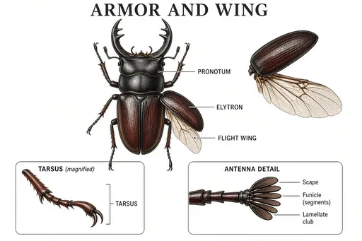 Beetle morphology plate