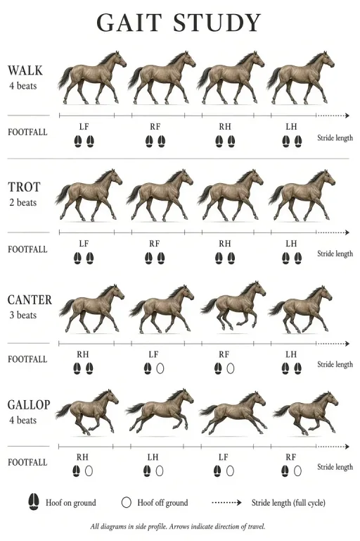 Horse gaits study