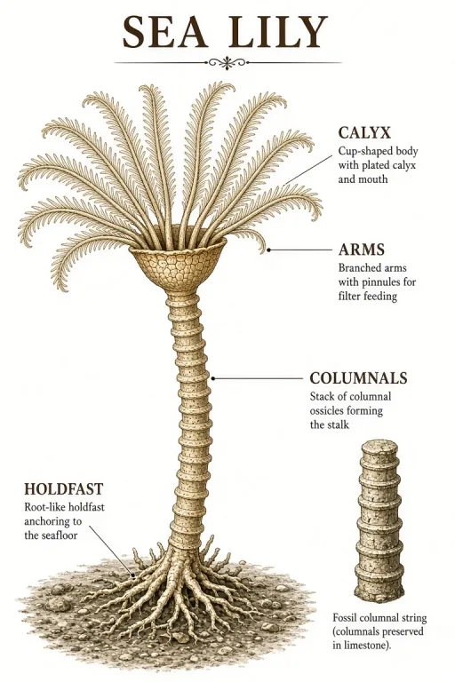 Crinoid reconstruction