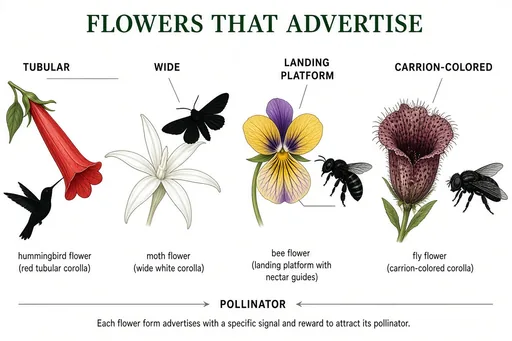 Pollination syndrome flowers