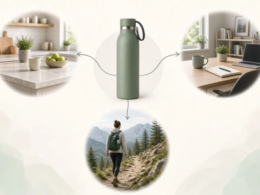 Workflow IA : une photo produit de référence se déclinant en plusieurs scènes lifestyle