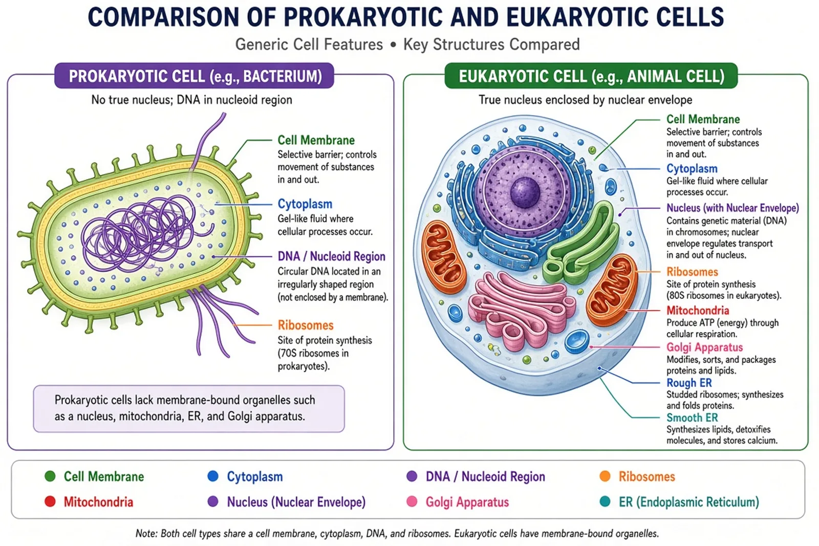Generic cell diagram for education
