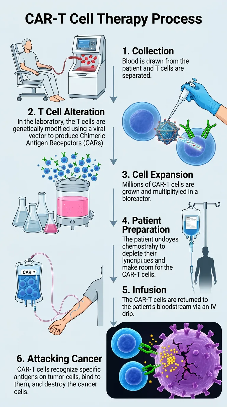 CAR-T Cell Therapy Flowchart